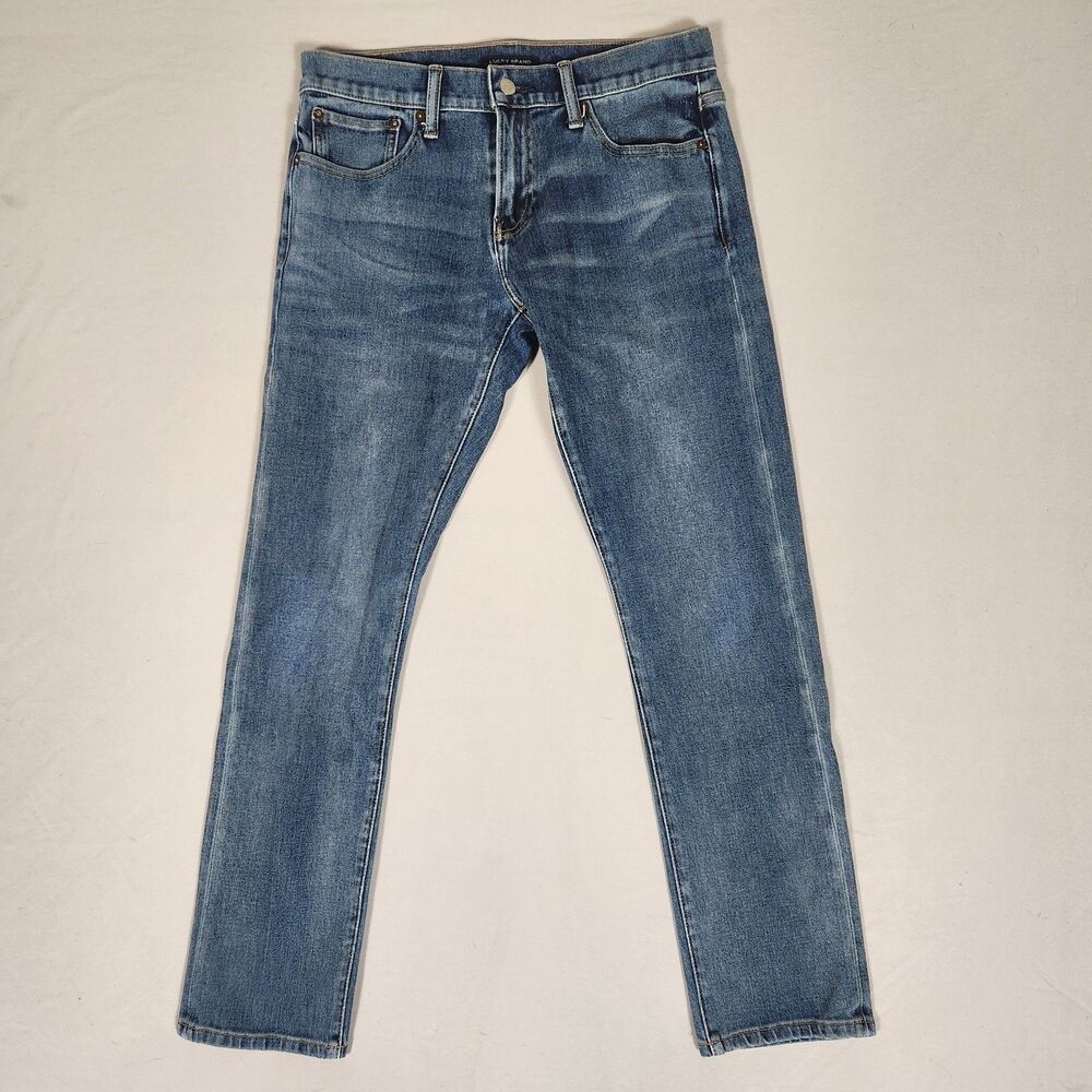 Lucky Brand 110 Slim Jeans Mens 31x30 Blue Stretch Denim Slim Fit Casual